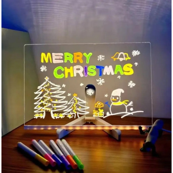 Дошка для малювання та нотаток ST-805 з USB-підсвіткою 150х150 мм