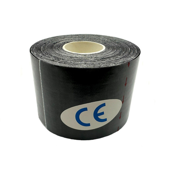 Кінезіотейп EasyFit для спорту та реабілітації чорний