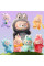 Мягкая коллекционная игрушка Labubu v3 The Monsters высотой 12 см из плюша
