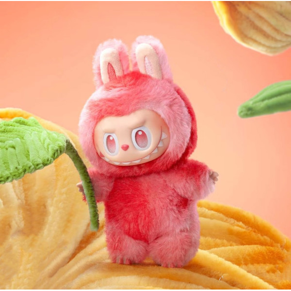 Мягкая коллекционная игрушка Labubu v3 The Monsters высотой 12 см из плюша