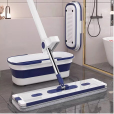 Універсальна швабра з відром і системою віджимання для швидкого прибирання підлог