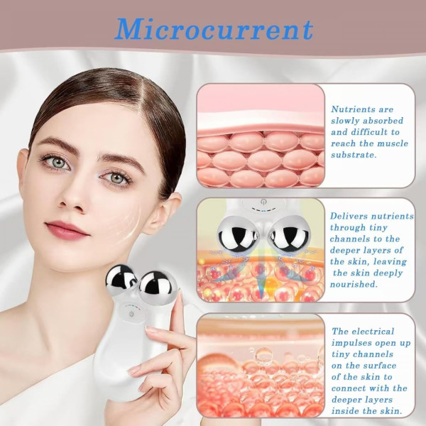 Ручний масажер Micro Current Skin TS-5504 з вібрацією й USB заряджанням