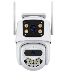 Камера спостереження ICSEE 8MP PTZ Wi-Fi вулична з функцією повороту та нічного бачення