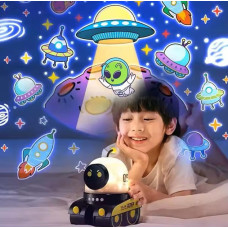 Обертовий нічник Droid WH-E03 з ефектом проєкції та Bluetooth