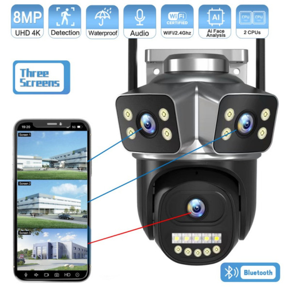 Уличная IP-камера QD18 с ночной съёмкой, Wi-Fi и датчиком движения