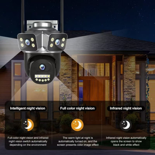Уличная IP-камера QD18 с ночной съёмкой, Wi-Fi и датчиком движения