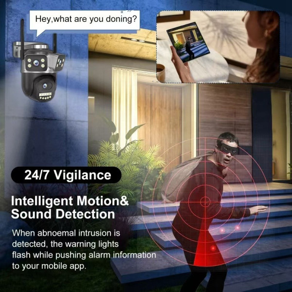 Уличная IP-камера QD18 с ночной съёмкой, Wi-Fi и датчиком движения