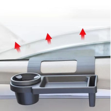 Органайзер в авто Cup&Stuff з підставкою для напоїв чорний