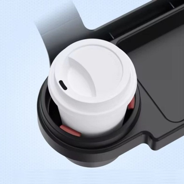 Органайзер в авто Cup&Stuff з підставкою для напоїв чорний