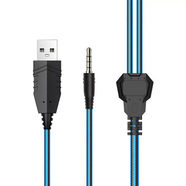 Ігрові навушники IMS-E1008 з USB і 3.5 мм роз'ємом чорні