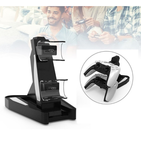 Док-станція DualSense для одночасного заряджання двох геймпадів