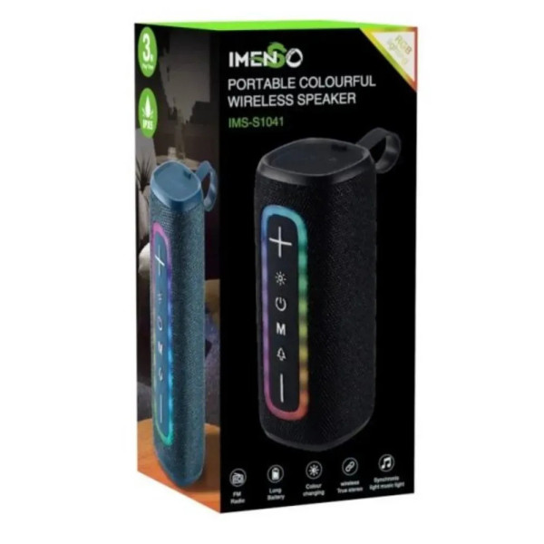 Бездротова колонка IMS-S1041 з подвійним динаміком і підсвіткою