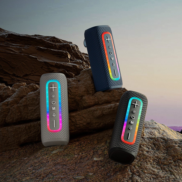 Бездротова колонка IMS-S1041 з подвійним динаміком і підсвіткою