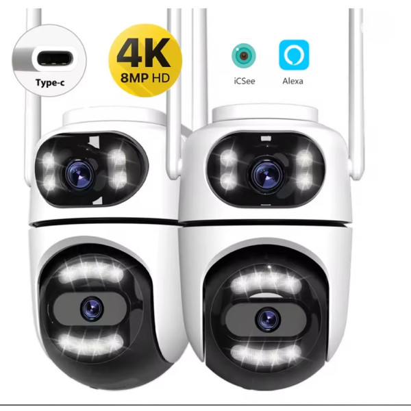 Уличная PTZ IP камера Q2 Dual Lens с обзором 360°, ночной съемкой и Wi-Fi подключением