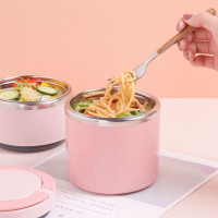 Харчовий ланчбокс LY-1032 з неіржавкої сталі з 2 відділеннями та збереженням тепла