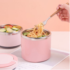 Харчовий ланчбокс LY-1032 з неіржавкої сталі з 2 відділеннями та збереженням тепла