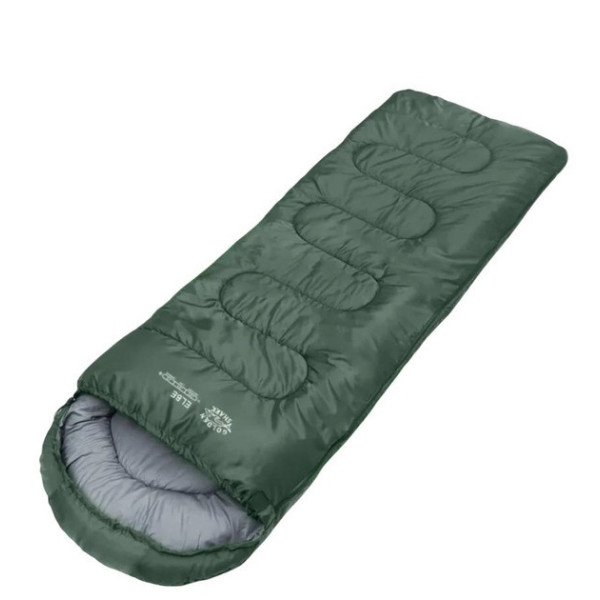 Прямокутний спальний мішок AND-950-2 темно-зелений для подорожей і кемпінгу