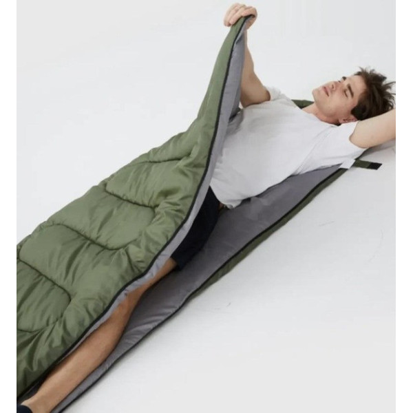 Прямокутний спальний мішок AND-950-2 темно-зелений для подорожей і кемпінгу