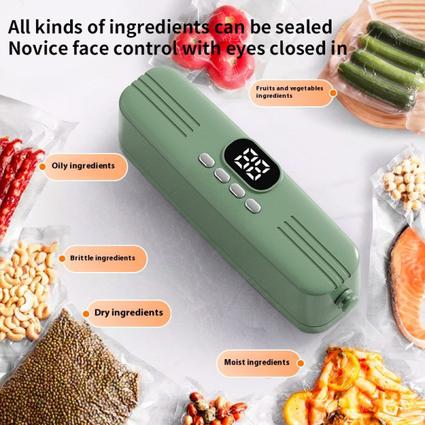 Портативный вакуумный упаковщик AND 1425 с USB-зарядкой для продуктов питания