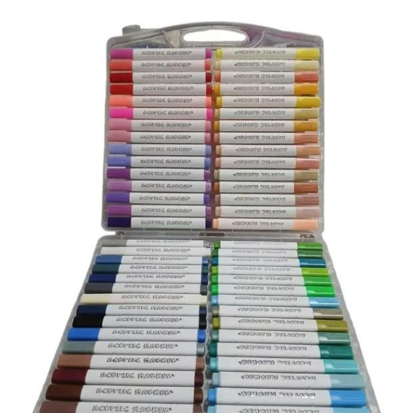 Творчий набір акварельних маркерів AND 655-60 60 відтінків для художників