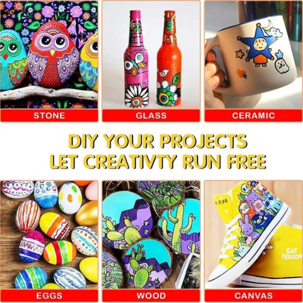 Творчий набір акварельних маркерів AND 655-60 60 відтінків для художників