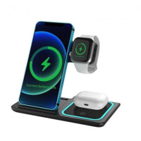 Зарядна станція 3 в 1 AND XL-1495 бездротова для Watch і смартфона з безпечною зарядкою