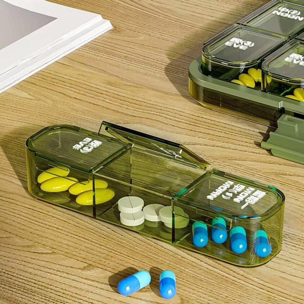 Диспенсер для медикаментів AND MSK-3516 з 21 коміркою для щоденного контролю приймання