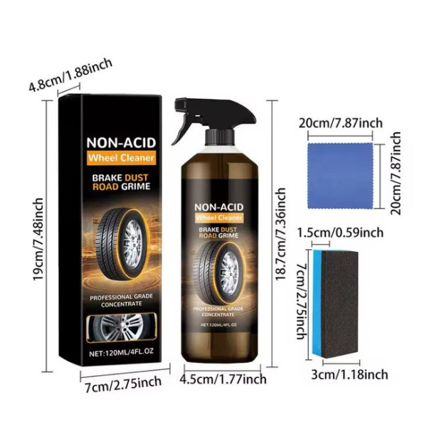 Набір для авто AND XL-1462 чищення шин і дисків із високою ефективністю, 120 мл