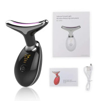 Пристрій для догляду за шкірою AND XL-858 ES-1081 масажер для шиї та обличчя з мікрострумами