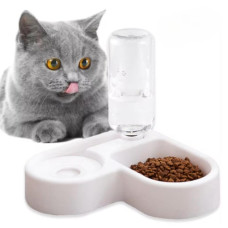 Миска для тварин AND LY-622 2 в 1 з автопоїлкою та підставкою, 450 мл
