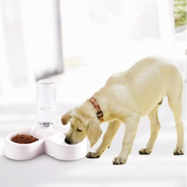 Миска для тварин AND LY-622 2 в 1 з автопоїлкою та підставкою, 450 мл