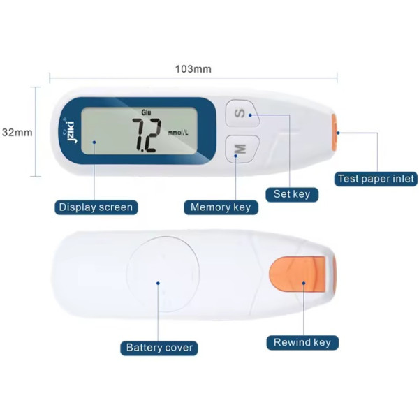 Глюкометр AND 5315 з точним вимірюванням рівня глюкози JZIKI JZK-206