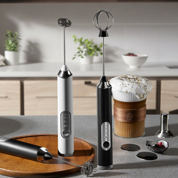 Портативный ручной миксер-капучинатор EGG BEATER с USB и беспроводным вспенивателем для кофе и коктейлей