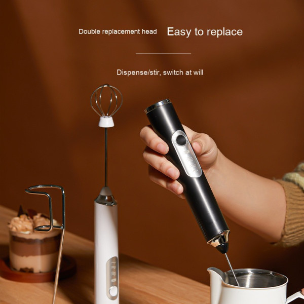 Портативный ручной миксер-капучинатор EGG BEATER с USB и беспроводным вспенивателем для кофе и коктейлей