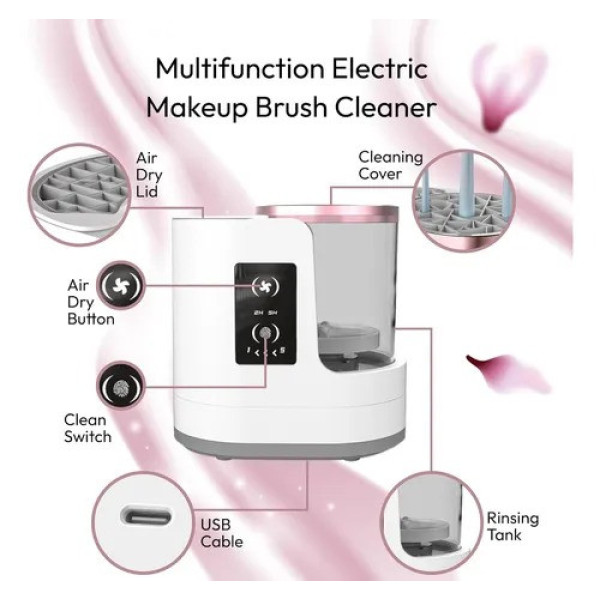 Електричний прилад для чищення пензлів, AND XL-1321 8 змінних насадок, USB і батарейки