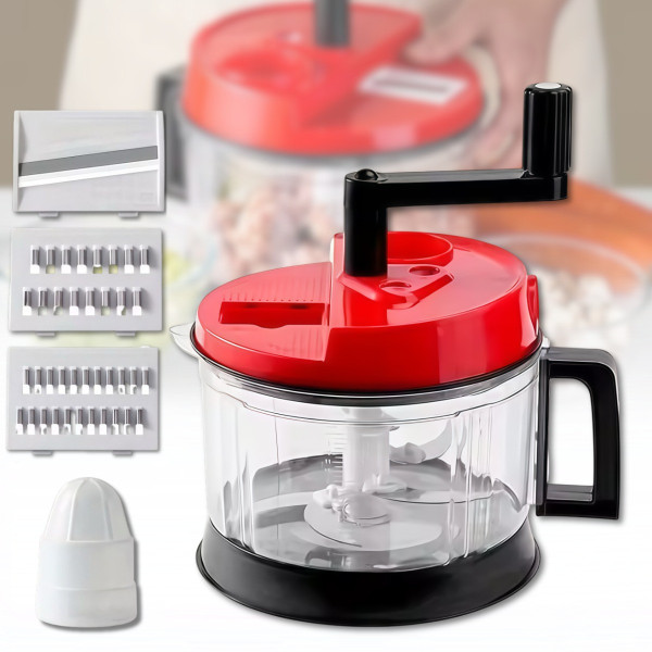 Овочерізка BIG MAC AND LY-974 з ручним приводом і набором лез для кухні