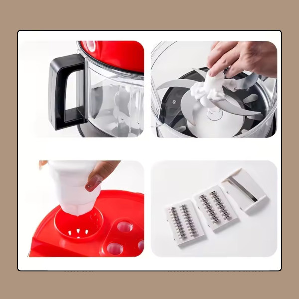 Овочерізка BIG MAC AND LY-974 з ручним приводом і набором лез для кухні