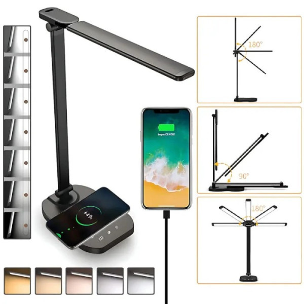 Лампа-гітара настільна AND HA-85 з бездротовим заряджанням і світлодіодним освітленням