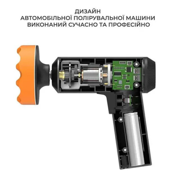 Акумуляторна полірувальна машинка для авто AND LY-987 з 3 дисками USB
