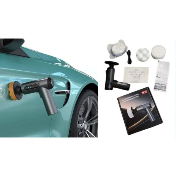 Акумуляторна полірувальна машинка для авто AND LY-987 з 3 дисками USB