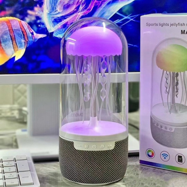 Ночник с Bluetooth колонкой AND 5349 Медуза с RGB подсветкой и аккумулятором MAX-113