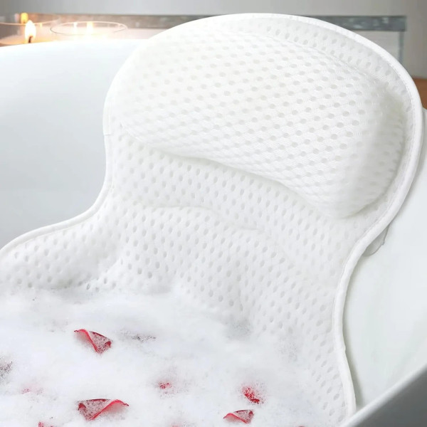 Ортопедическая подушка для ванны с присосками Bathtub Pillow 106 для поддержки головы и сидения