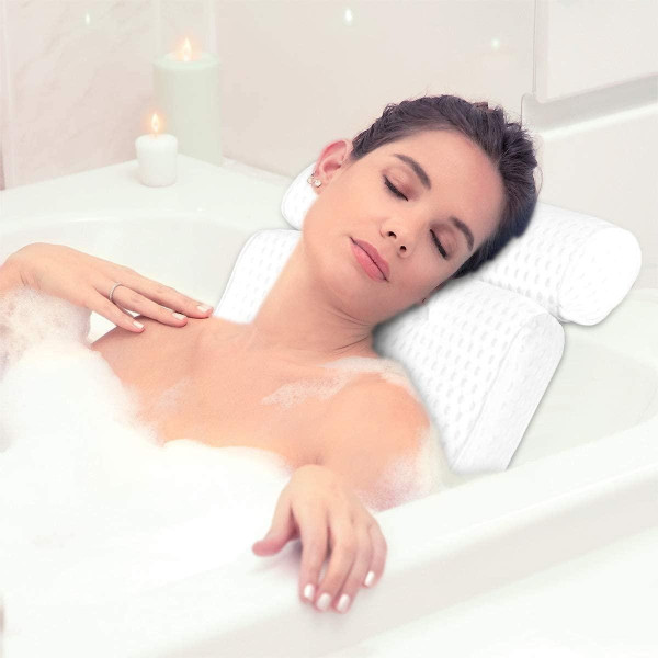 Ортопедическая подушка для ванны с присосками Bathtub Pillow 106 для поддержки головы и сидения