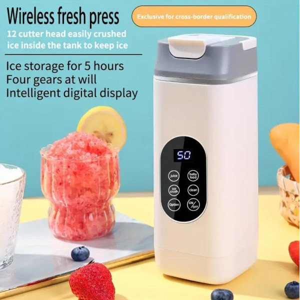 Портативний блендер AND1323 з акумулятором і 4 режимами, 420 мл