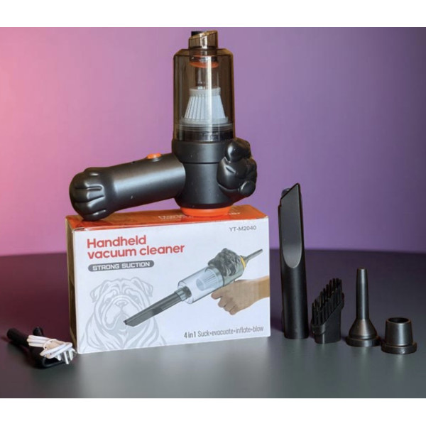 Автопилосос 4 в 1 з акумуляторним живленням і комплектом насадок LY-597 чорний