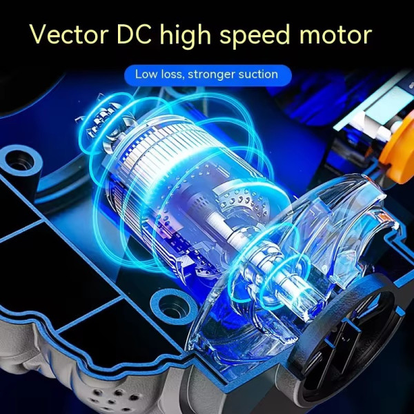 Автопилосос 4 в 1 з акумуляторним живленням і комплектом насадок LY-597 чорний