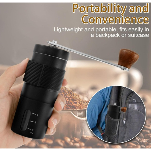 Электрическая кофемолка Coffee Grinder AND LY-957 с керамическими жерновами, черная