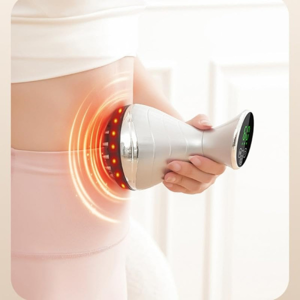 Масажер KACHEEG з вібрацією, інфрачервоним підігрівом і червоним світлом для тіла
