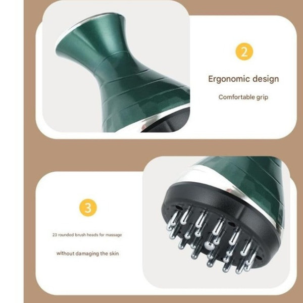 Масажер KACHEEG з вібрацією, інфрачервоним підігрівом і червоним світлом для тіла