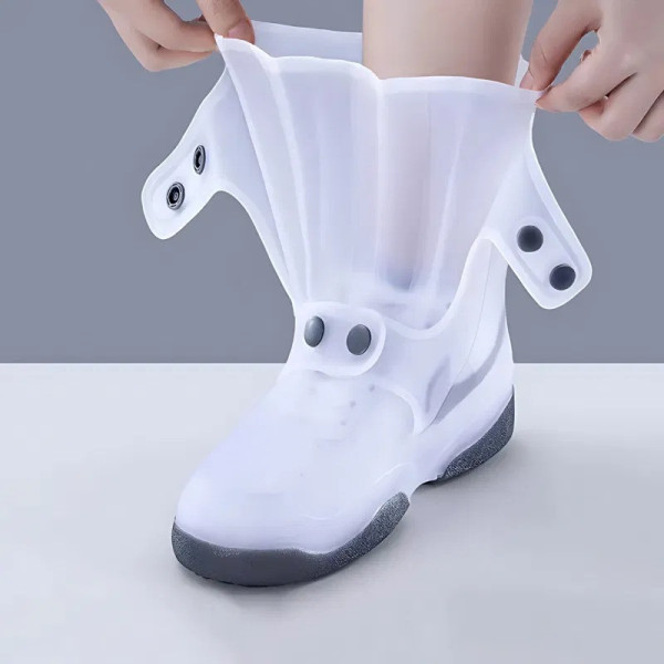 Високі силіконові бахіли для захисту взуття від дощу та бруду AND141